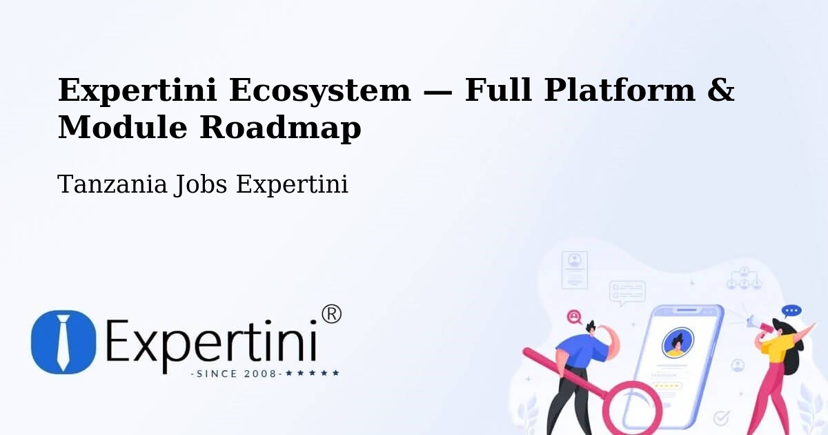 Expertini Ecosystem — Full Platform & Module Roadmap – Konde